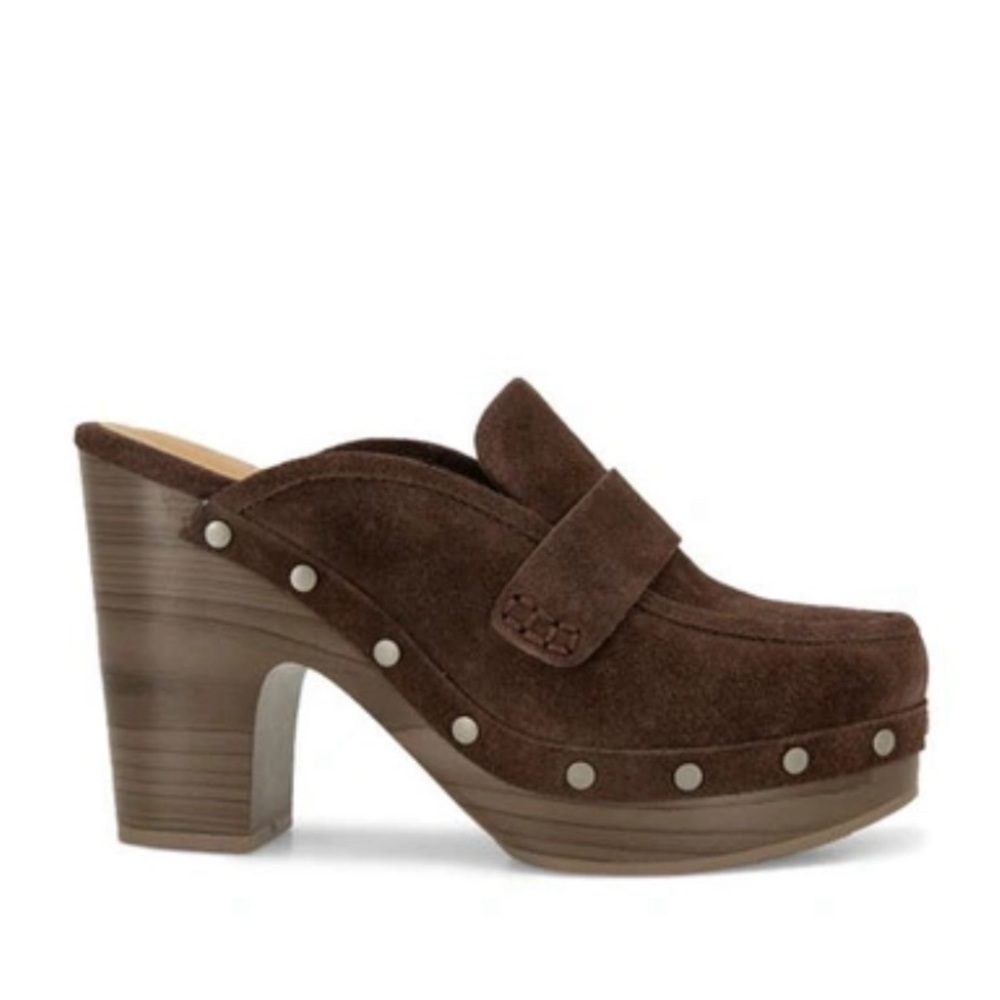 Splendid Vesta Brown Suede Clog